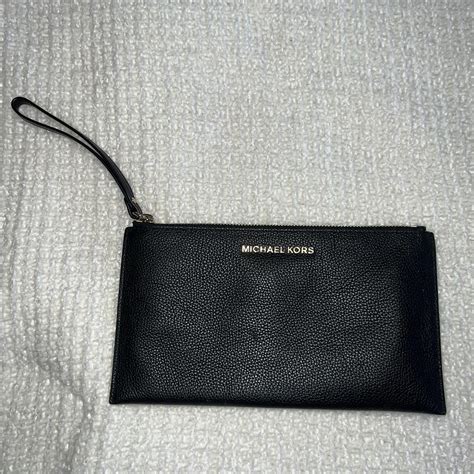 macy's michael kors wristlet black